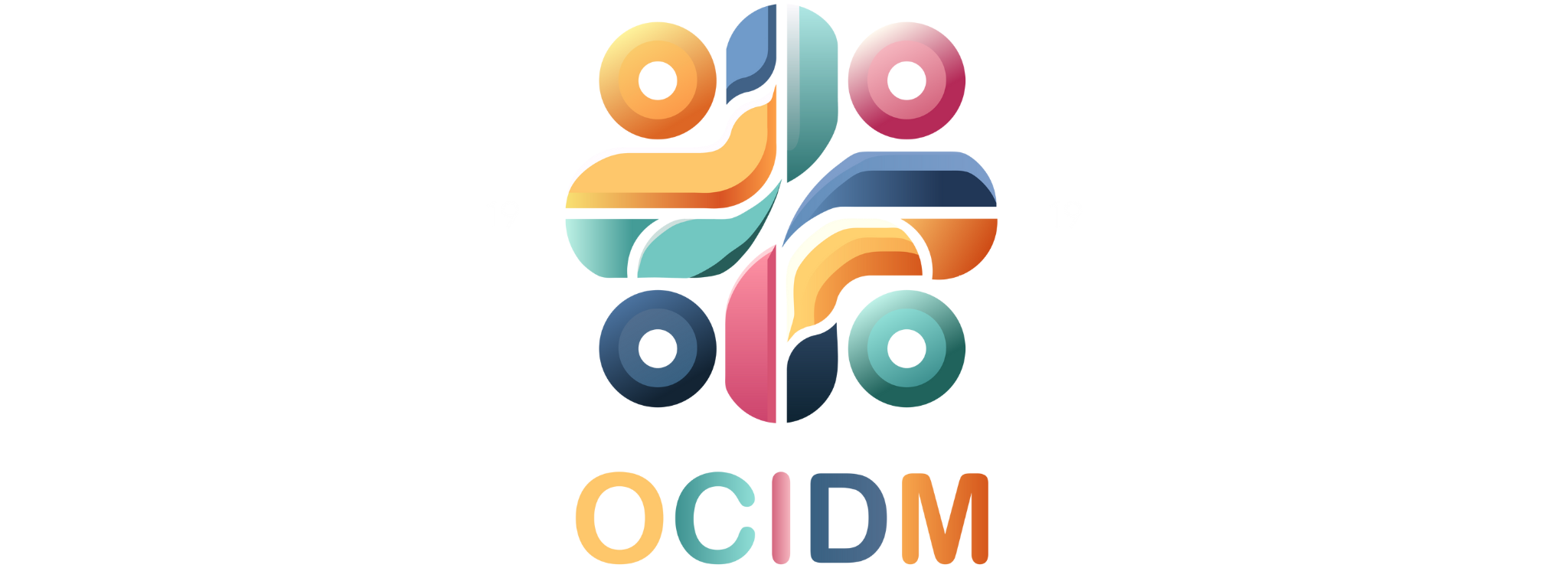 Abstract logo design with colorful, intertwined shapes and the text "OCIDM" below. The numbers "19" are positioned on each side of the logo. Toronto Caribana Carnival: Ultimate Guide to Caribana Festival Events